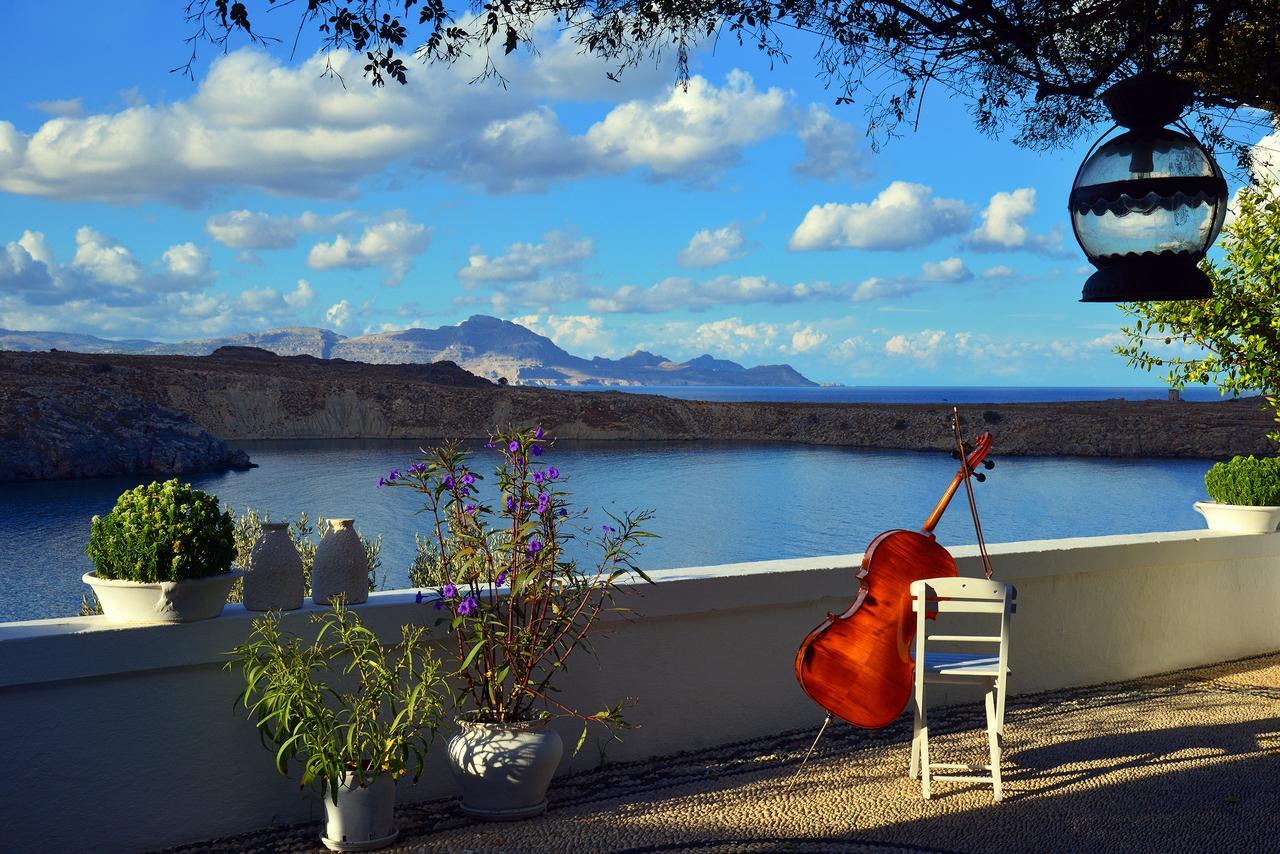 Villa Melenos Lindos Buitenkant foto